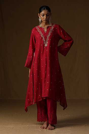 Sakhi Noor Gulab Kurta & Pant Set