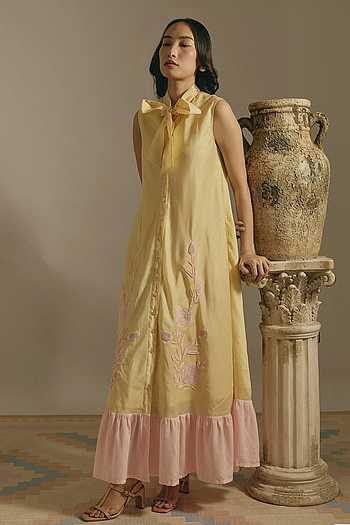 Mango Mirage Applique Work Dress