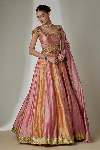 Hand Embroidered Lehenga Set