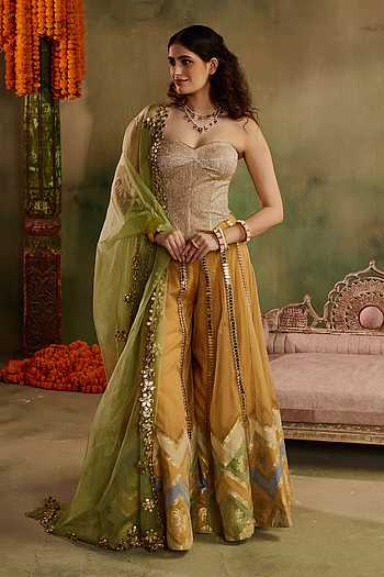 Chamkeeli Haldi Sharara Set