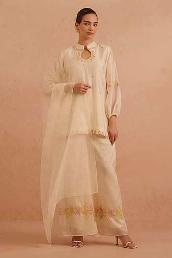 Gulrang Placement Embroidered Kurta Set