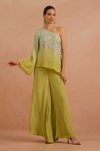 Nurzar One Shoulder Top & Palazzo Set