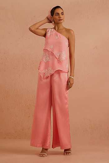 Sabah Embroidered Top & Palazzo Set
