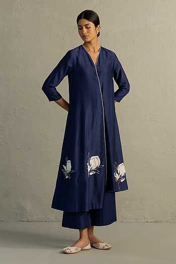 Patchwork Embroidered Kurta & Pant Set