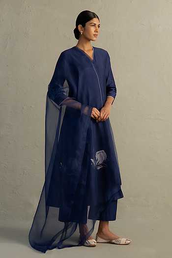 Border Embroidered Kurta Set