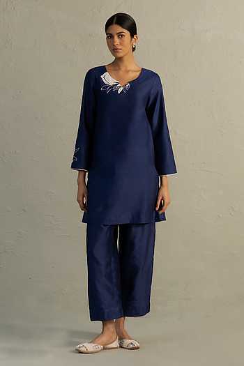 Patchwork Embroidered Kurta & Pant Set