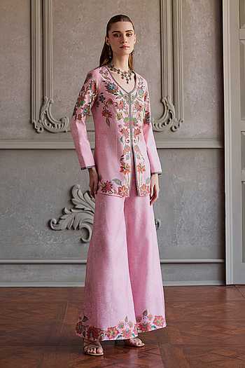 Celina Embroidered Kurta & Palazzo Set
