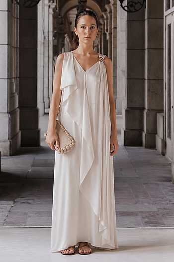 Draped One Shoulder Dress