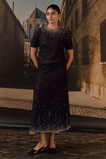 Swarovski Embellished Top & Skirt Co-ord Set