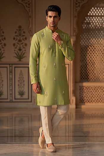 Embroidered Kurta Pant Set