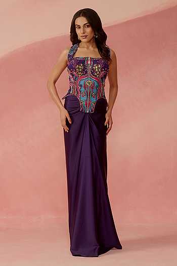 Bead Embroidered Corset & Skirt Set