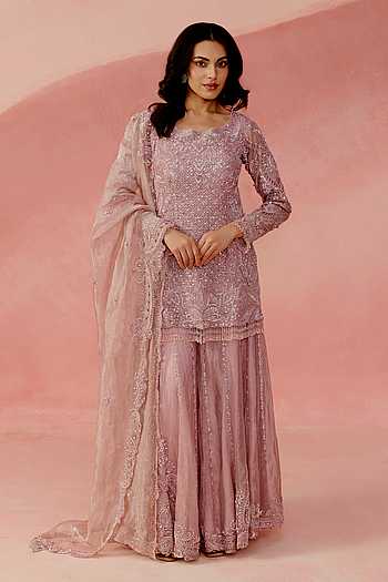Nazaakat Embellished Kurta Sharara Set