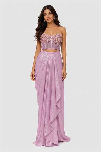 Draped Skirt With Corset