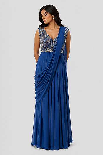 Draped Saree Gown