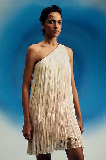 Layered Ombre Fringe Dress