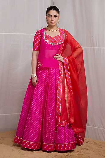 Rela Hand Embroidered Jacket Lehenga Set