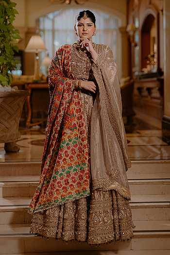 Swarnali Hand Embroidered Bridal Lehenga Set