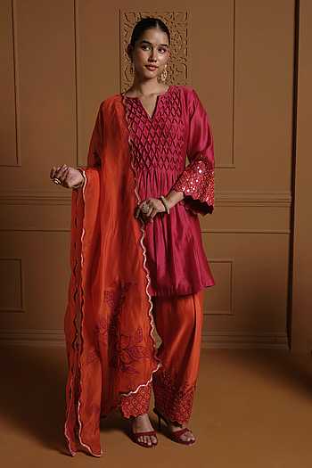 Noorani Hand Embroidered Kurta Set