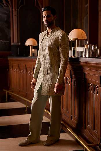 Liquid Botanica Sherwani Set