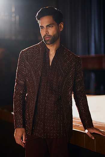 Dark Cinnamon Jacket Set