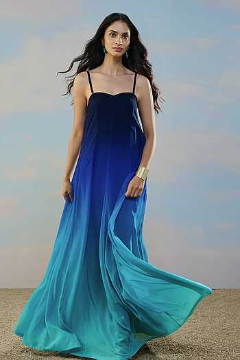 Flared Ombre Gown