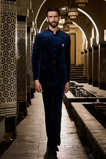 Vault Embroidered Bandhgala Set