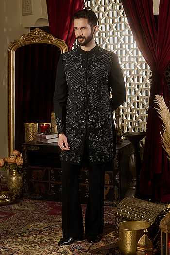 Phantom Embroidered Sherwani Set