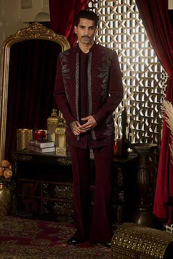 Ember Embroidered Short Jacket Set