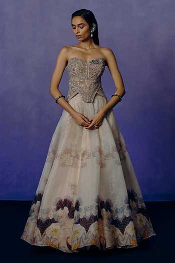 Whispered Petals Ball Gown