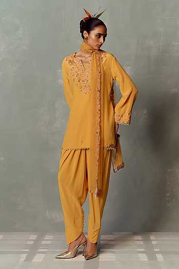 Sunlit Mango Kurta Set