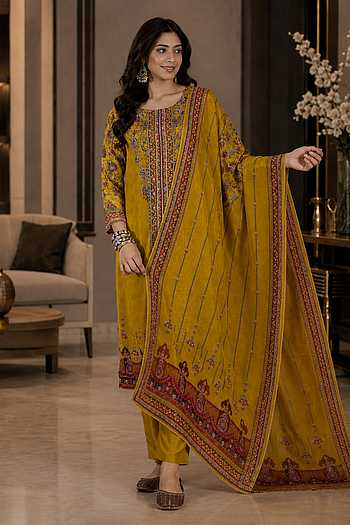 Floral Print Straight Kurta Set