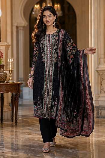 Printed Straight Kurta Set