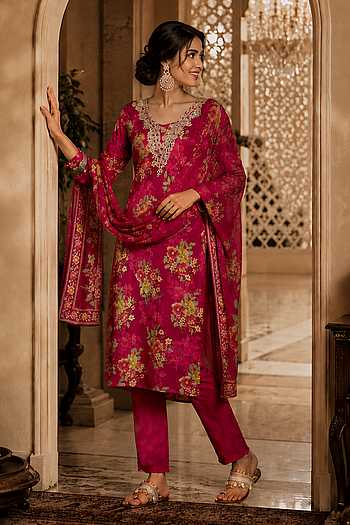 Floral Print Kurta Set