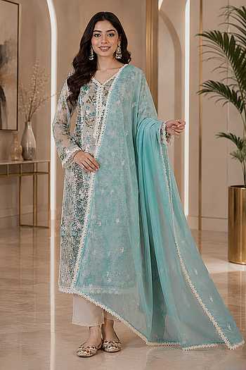 Floral Embroidered Kurta Set