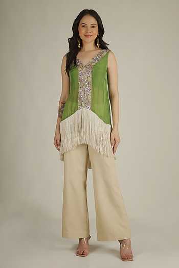 Embroidered Kurta & Pant Set