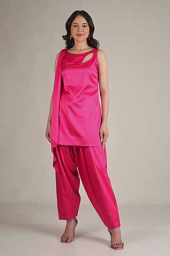 Asymmetric Kurta & Pant Set