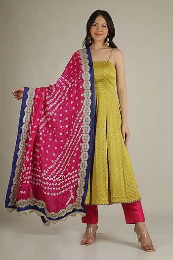 Bandhani Print Anarkali Set