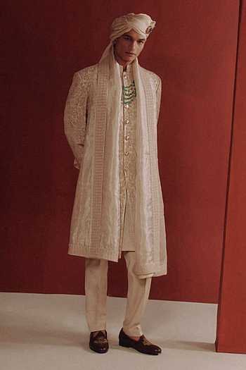 The Ivory Saga Embroidered Sherwani Set