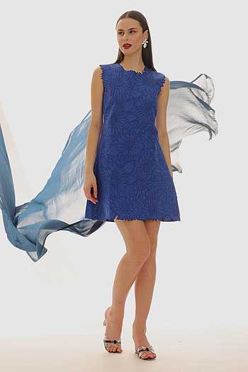 Sleeveless Embroidered Dress