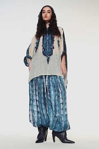 Azalea Contrast Panel Kaftan Shirt