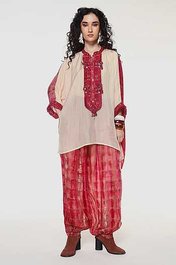Azalea Contrast Panel Kaftan Shirt