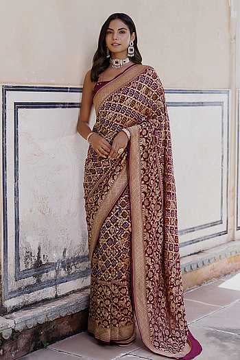 Gharchola Bandhani Saree & Blouse Set