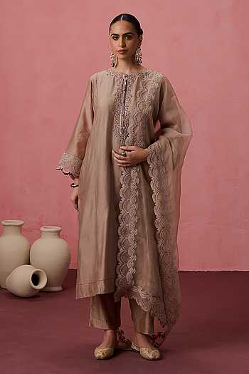 Dori Work Straight Kurta Set