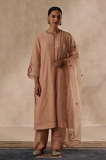 Resham Embroidered Kurta Pant Set