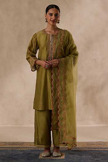 Dori Resham Embroidered Kurta Set