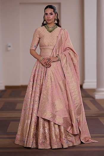 Pankhuri Rasmalai Woven Lehenga Set