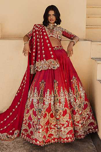 Devi Paisley Embroidered Lehenga Set