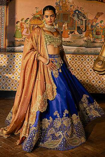 Vadhu-2-0 Tissue Silk Gaji Silk Lehenga Set