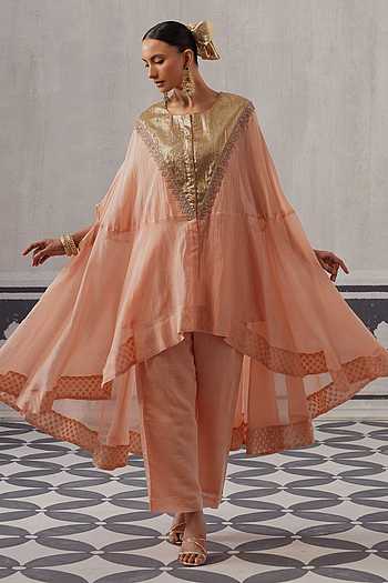 Mihika Gota Work Kaftan & Pant Set