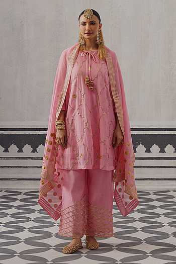 Biba Embroidered Kurta Set